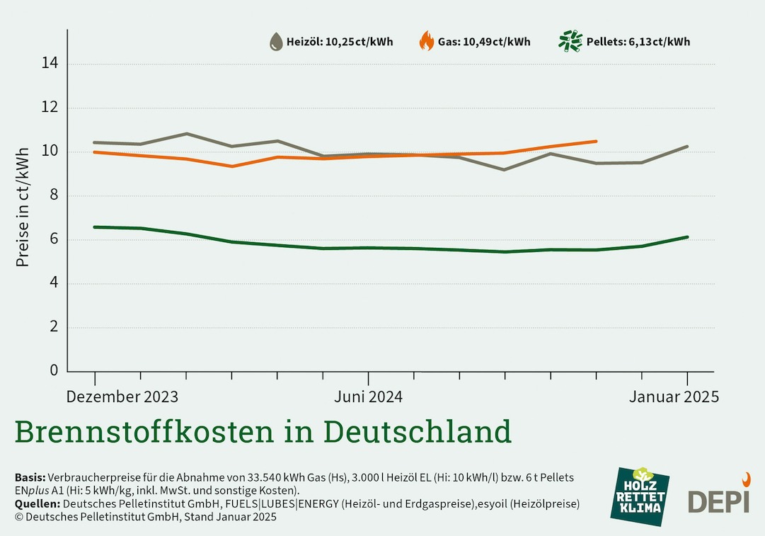 Brennstoffkosten in Deutschland